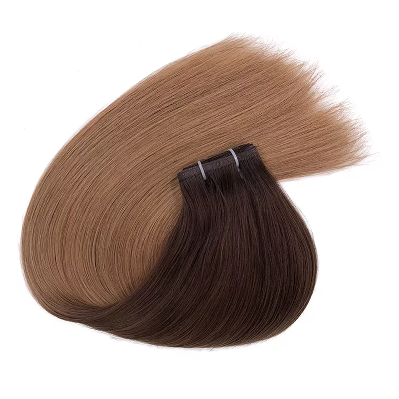 High Quality Factory Price Flat Weft Virgin Remy Hair Weft Hair Extension 12A Grade